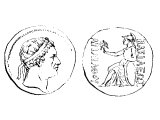 Coin of Cappadocia with Ariarthes VII